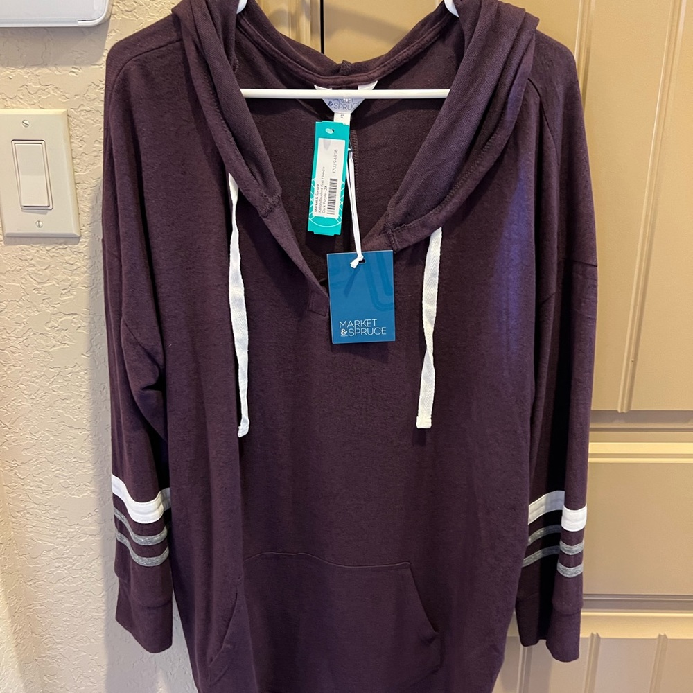 Plum sporty hoodie